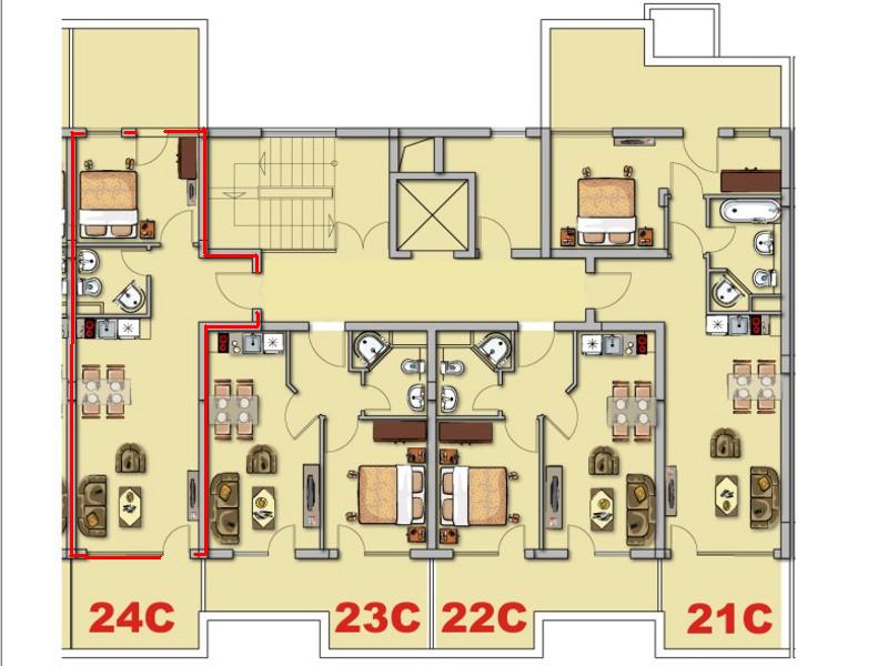 FIRST LINE hotel apartments only 20 m from the beach