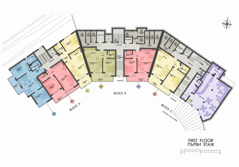 Fully furnished sea view apartments 150 m from the seaside