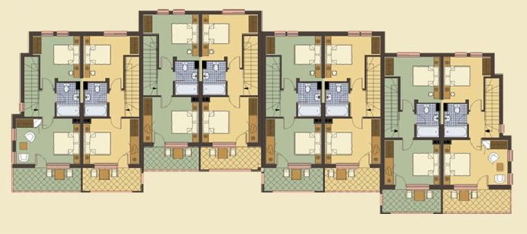 Fully Furnished 2 Bedroom Semi Detached House With Sea View